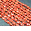 FINEST Fanta Orange Carnelian Plain Smooth Oval Beads Strand Length is 14 Inches & Sizes from 10mm to 12mm approx 